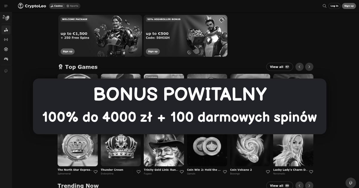 Cryptoleo Casino - Najlepsze Sloty Online w Polsce